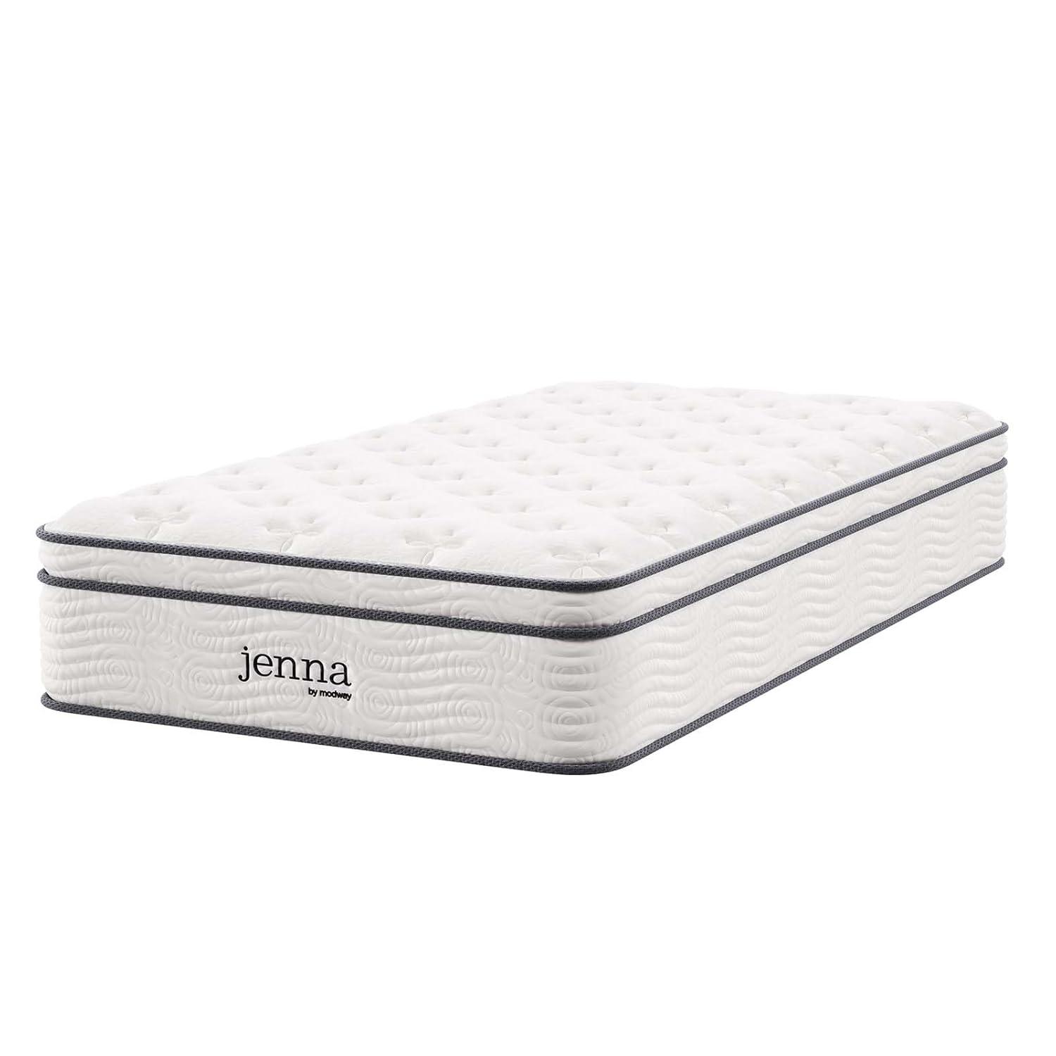 Modway Jenna 12 Inch Innerspring and Foam Twin Mattress