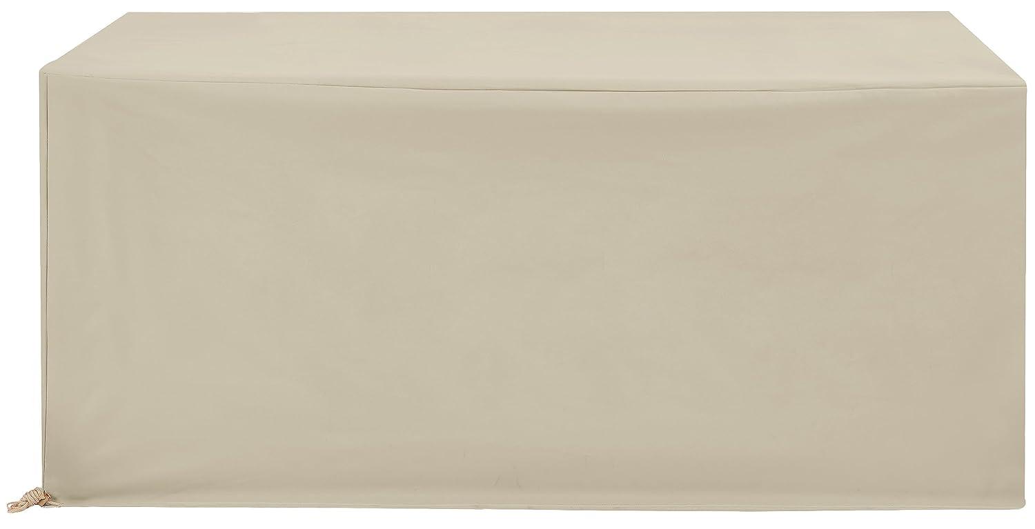 Crosley Furniture Vinyl Outdoor Dining Table Furniture Cover in Tan