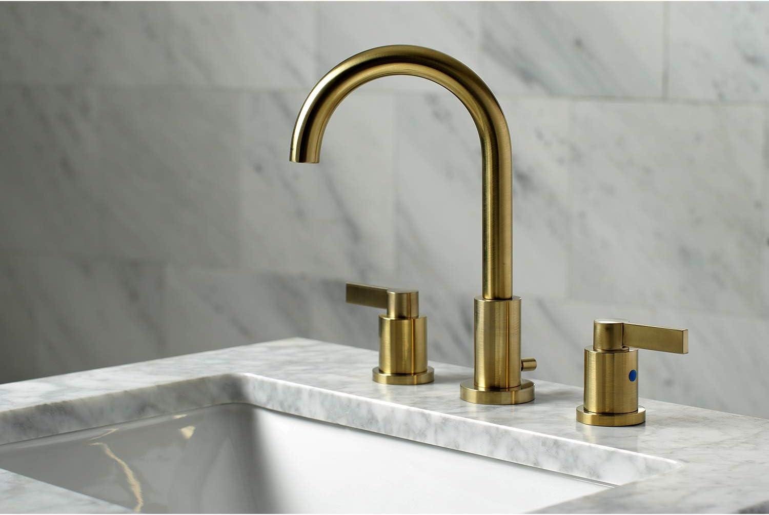 Nuvo Fusion Widespread Bathroom Faucet with Drain Assembly