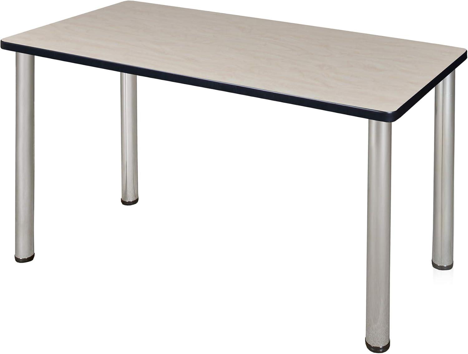 Regency  42 X 24 In. Kee Training Table - Maple & Chrome Post Legs