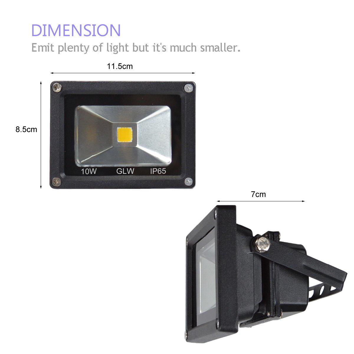 Mini IP65 Waterproof 12V AC/DC LED Flood Light - 10W, 900LM, Daylight White - High-Quality Outdoor L