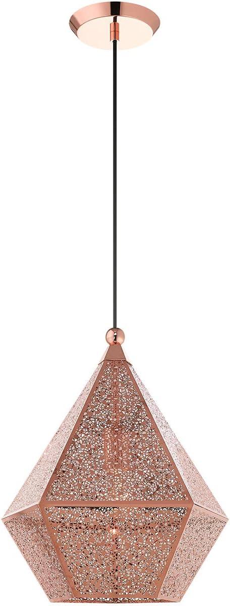 Livex Lighting Aberdeen 1 - Light Pendant in  Rose Gold