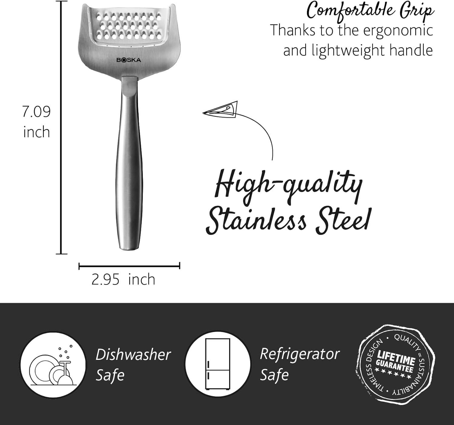 Boska Stainless Steel Ergonomic Cheese Grater
