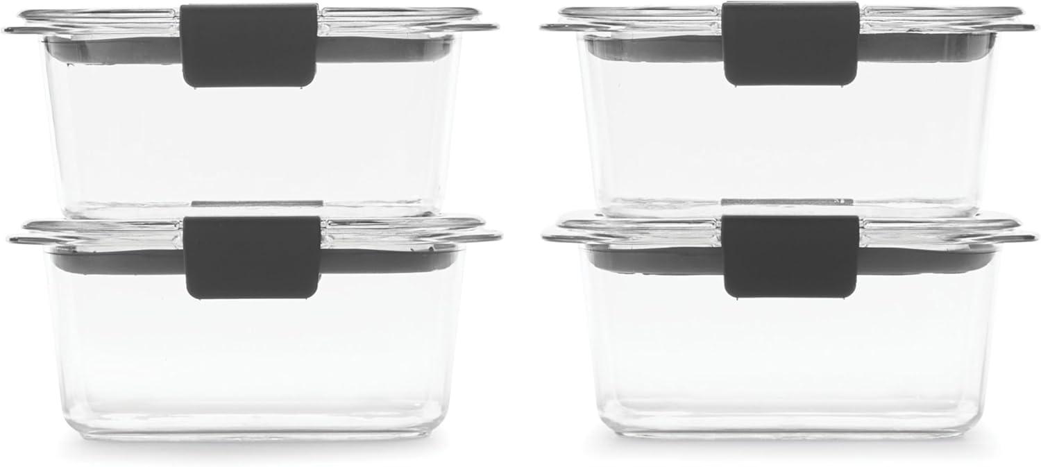 Rubbermaid Brilliance Food Storage Containers, BPA-Free Plastic, 4.7 Cup, 4 Pack | Wayfair