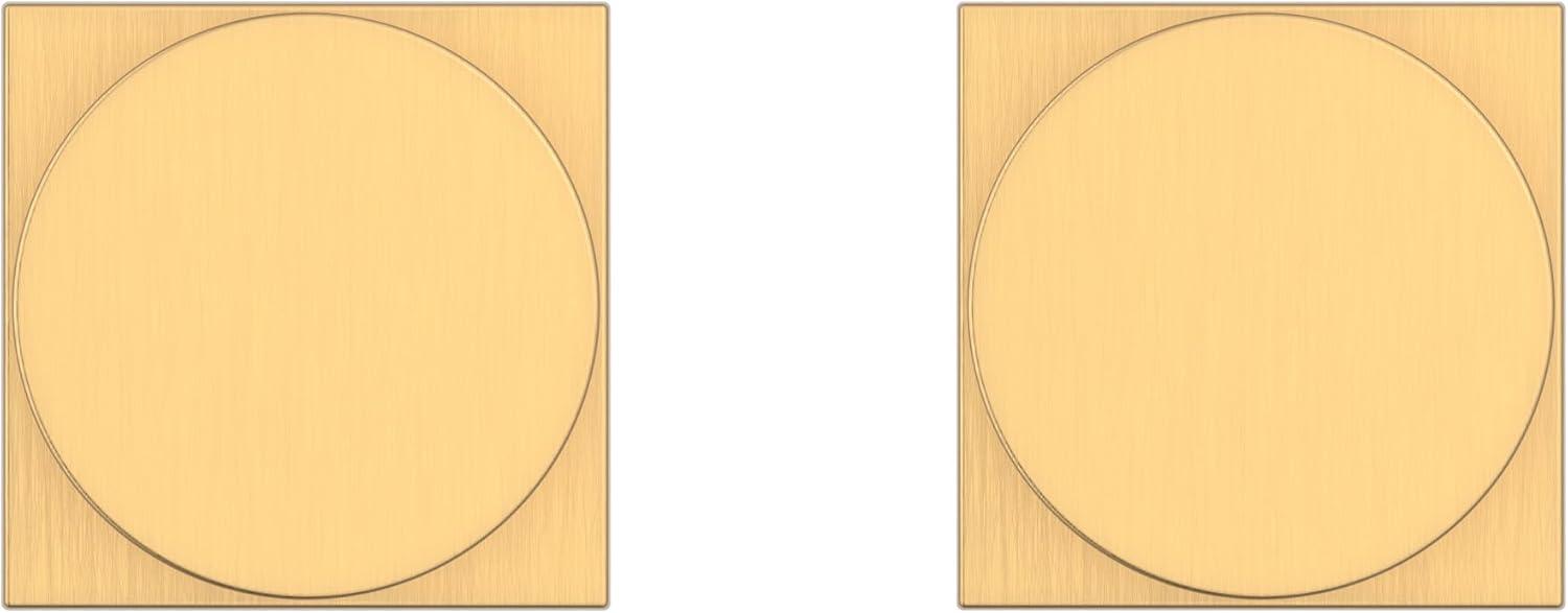 Contemporary Passage Door Knob with Contemporary Square Rose