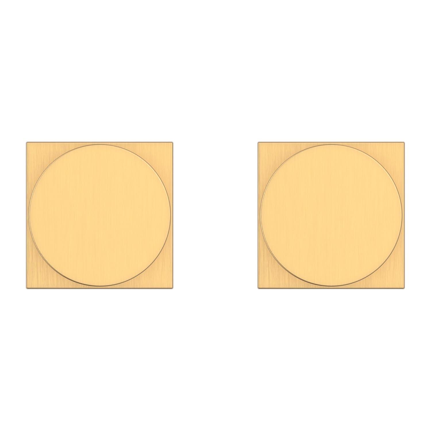 Contemporary Passage Door Knob with Contemporary Square Rose