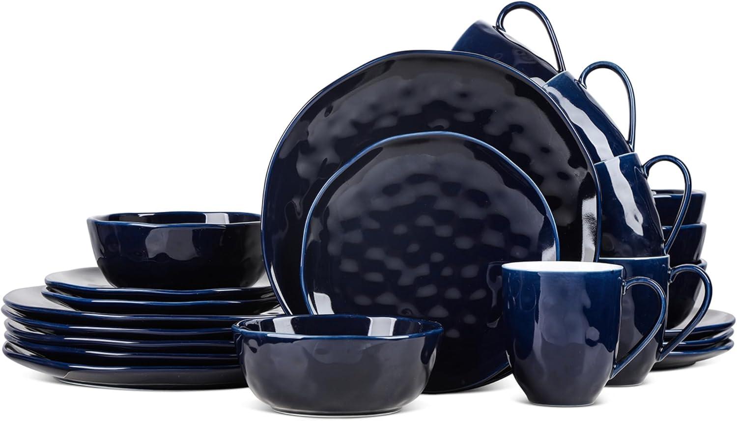 Sailor Stone Lain Ivy 24-Piece Dinnerware Set Porcelain