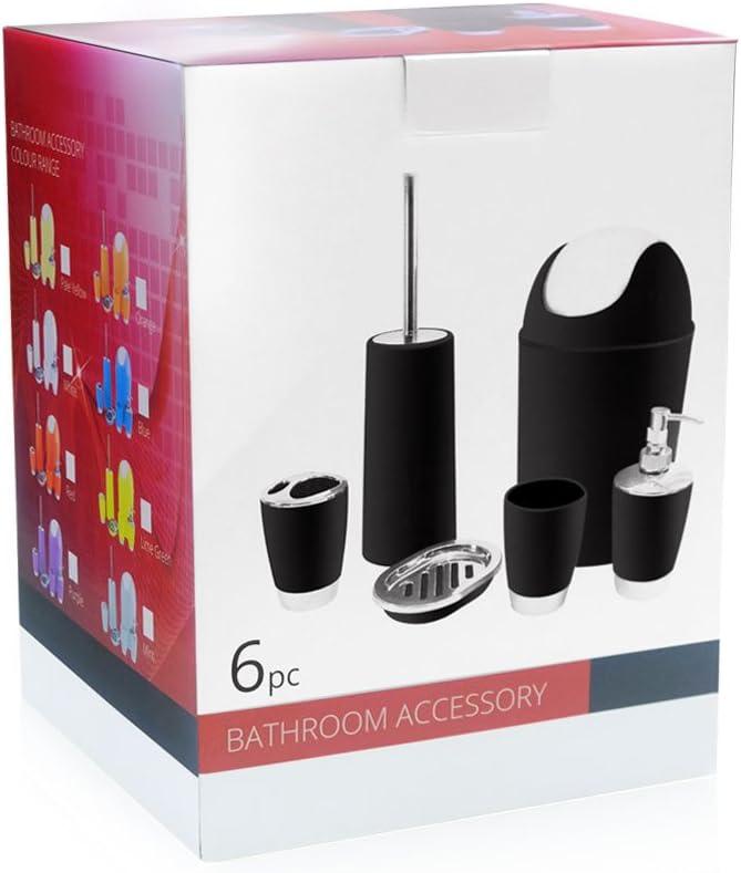 6 Pieces Bathroom Accessories Sets, Bathroom Set Ensemble Bathroom Toothbrush Holder Set