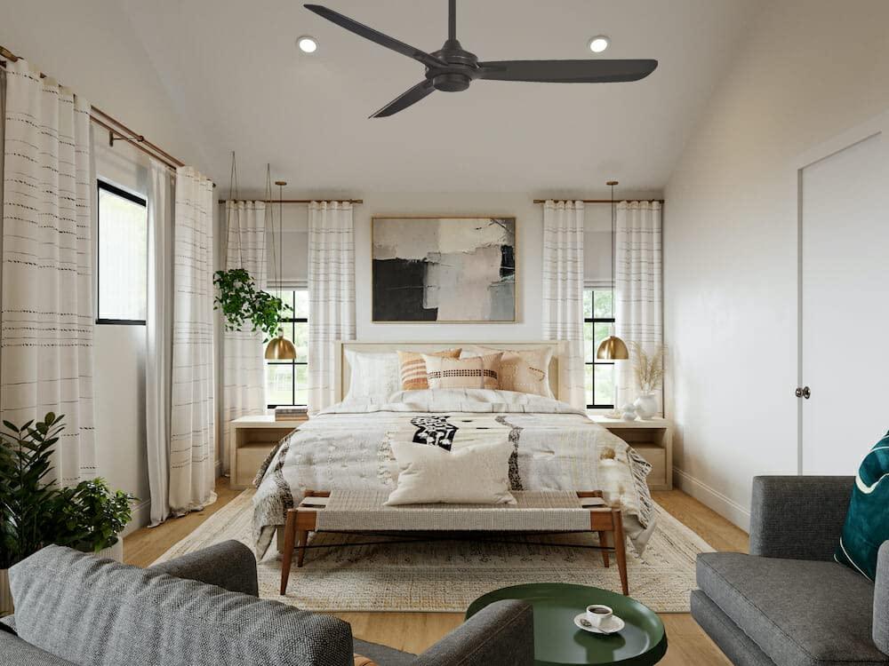 52" Rudolph 3-Blade Propeller Ceiling Fan with Wall Control
