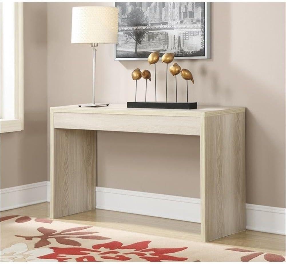 Convenience Concepts Northfield Hall Console in Weathered White Wood Finish