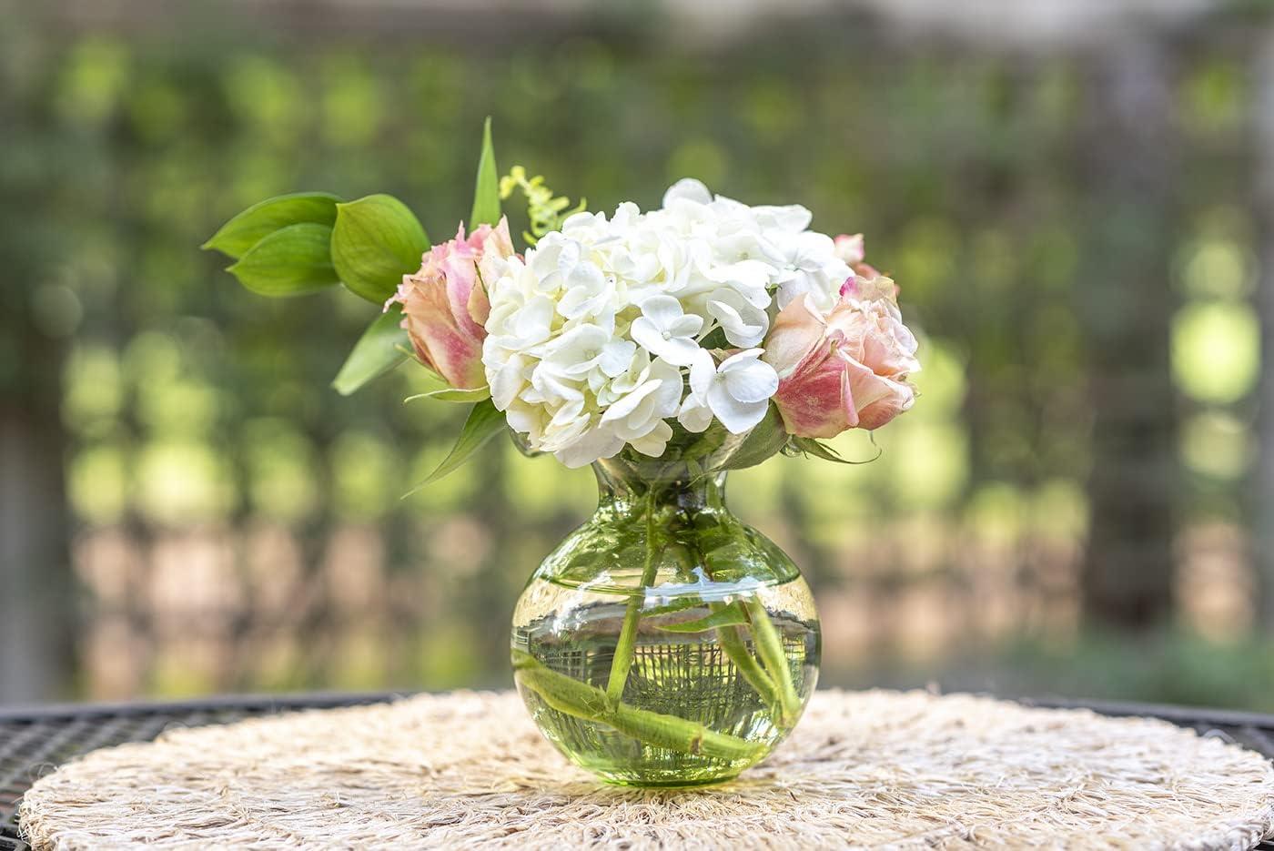 Hibiscus Glass Vase