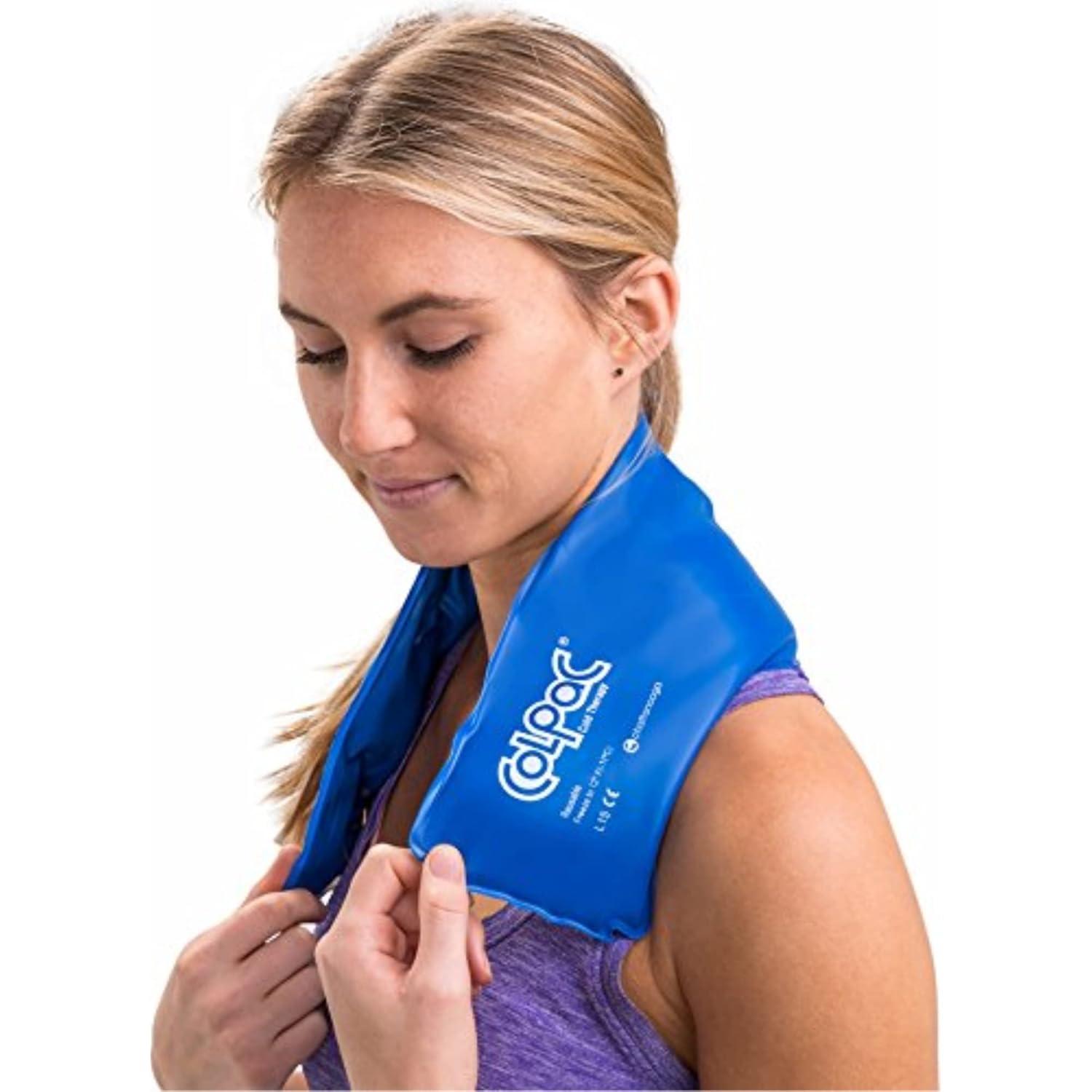 Chattanooga ColPac Cold Therapy, Blue Vinyl, Neck Contour Cold Pack (23")