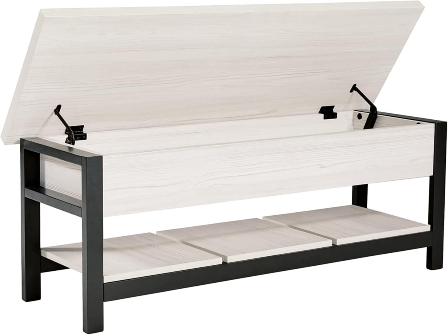 Signature Design by Ashley Casual Rhyson Storage Bench  White