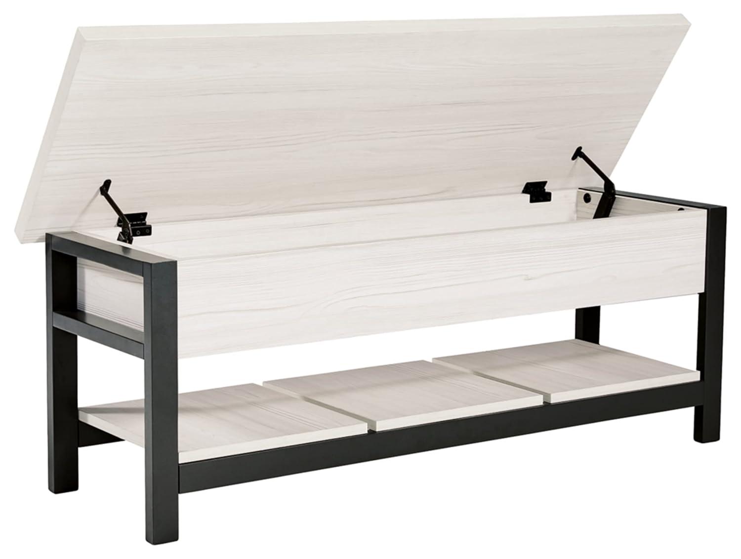 Signature Design by Ashley Casual Rhyson Storage Bench  White