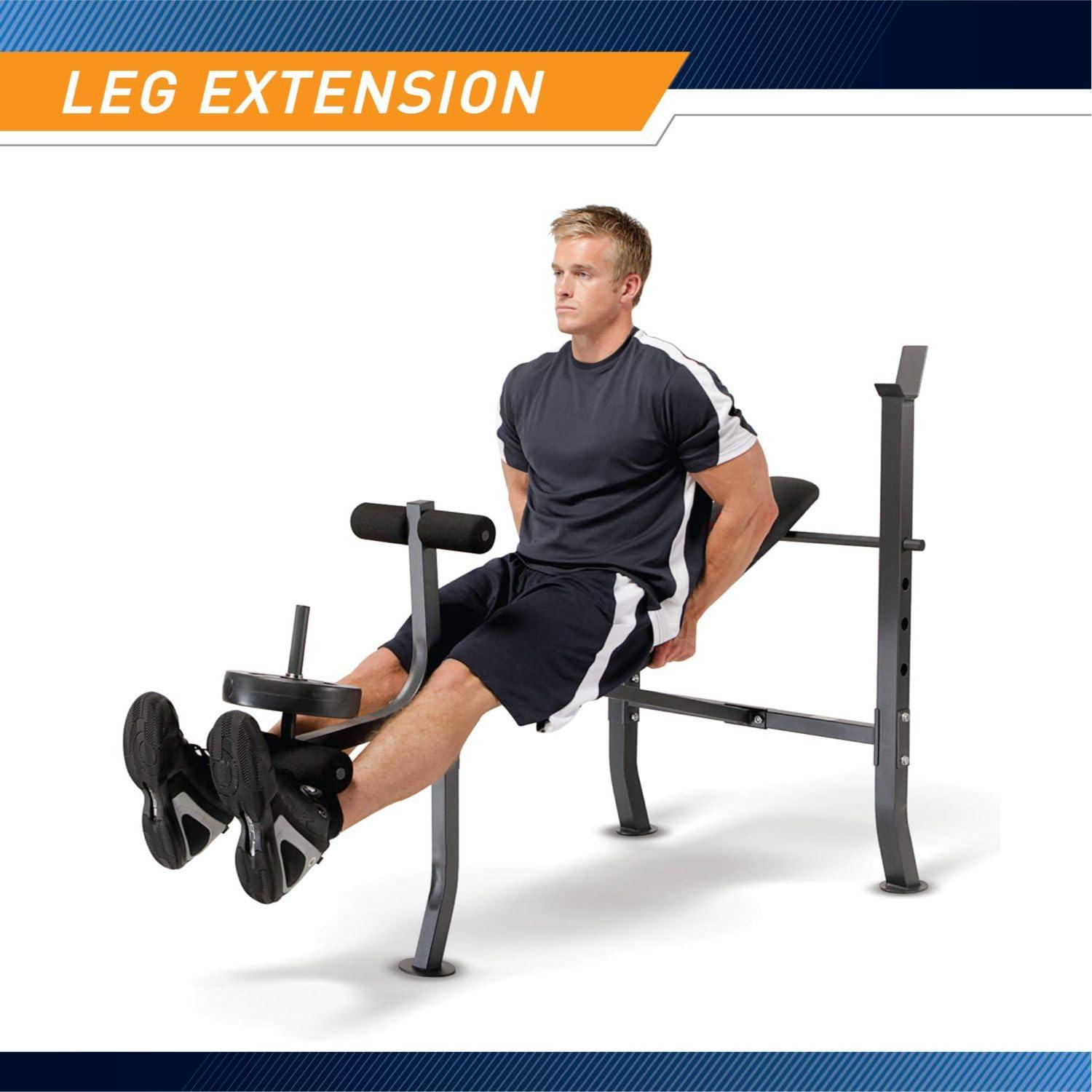 Marcy Pro Marcy Standard Bench with 100 Lb. Weight Set MD-2082W