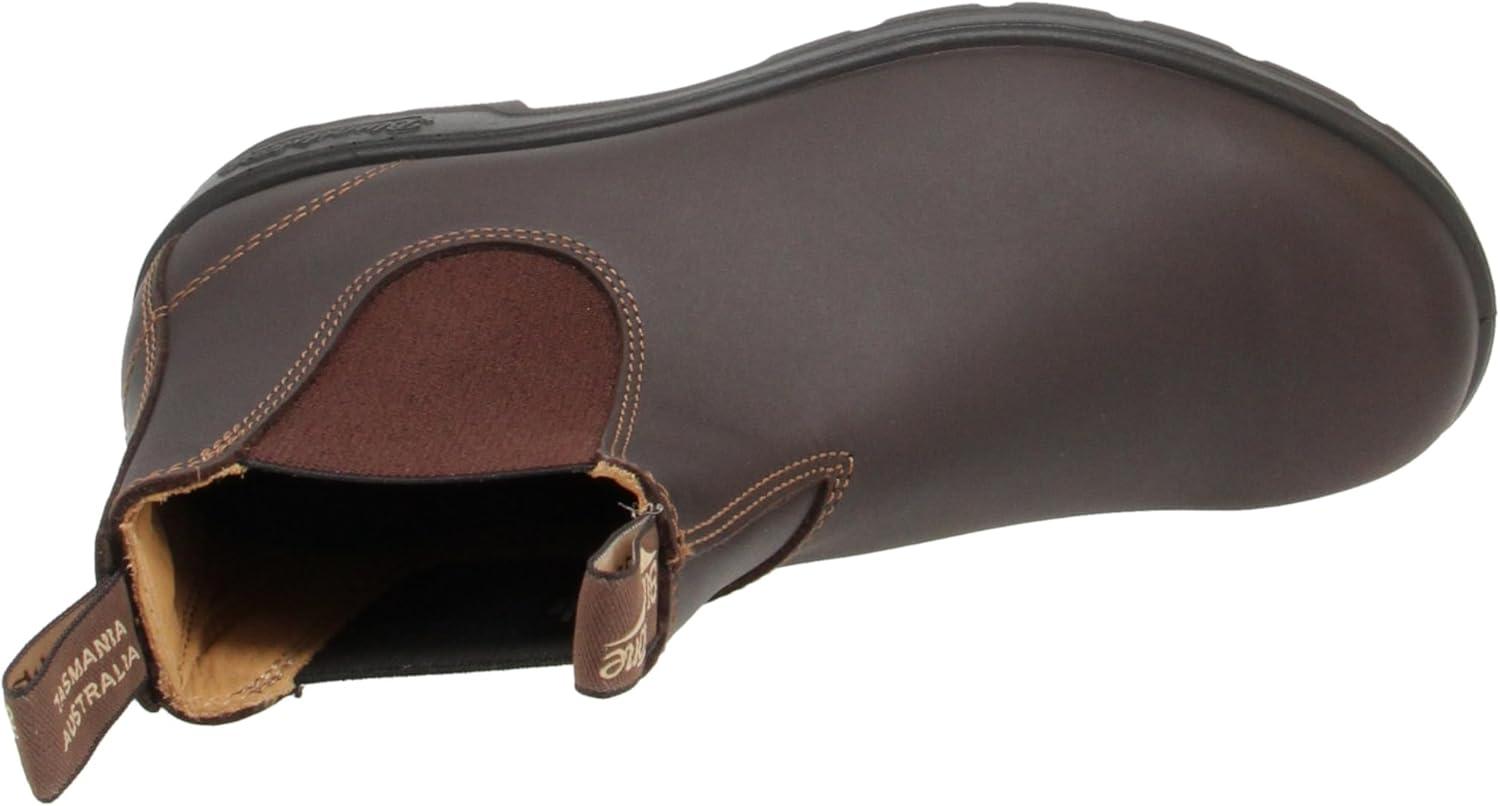 Blundstone 550 Unisex Chelsea Boots, Premium Water Resistant Leather with a Cushioned Midsole and Elastic Side For Men and Women, Walnut Brown 10 AU
