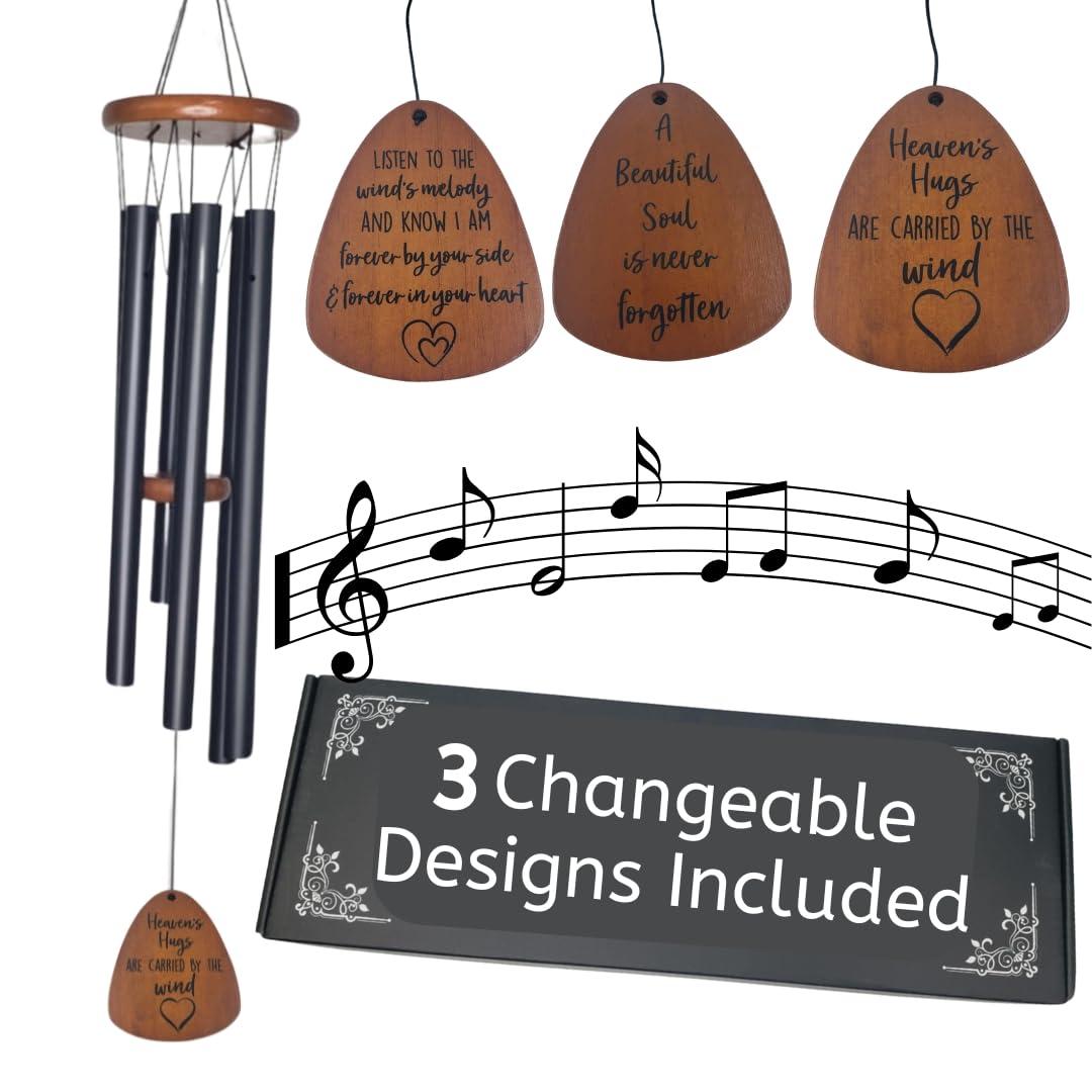 Sympathy Gifts for Loss of Loved One 32" Memorial Wind Chimes for Loss of Loved One Bereavement Condolence Gifts Sympathy Windchimes Memory Wind Chime with Memorial Card