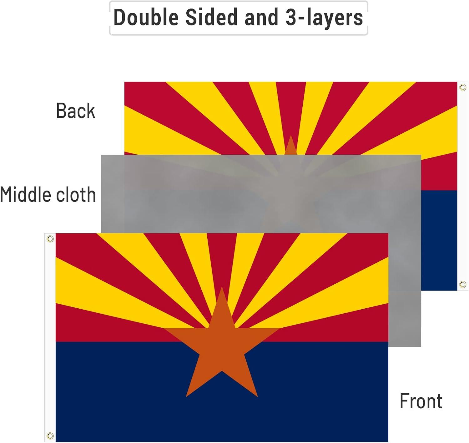 ANLEY American US State Flag Polyester 36 x 60 in. House Flag