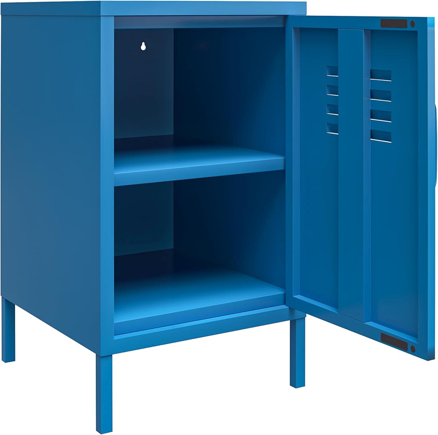 Cache Metal Locker End Table with Storage