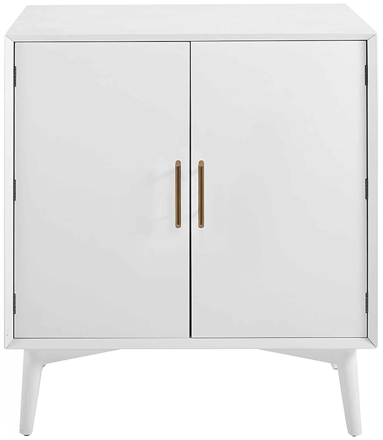 Crosley Landon 2 Door Bar Cabinet in White