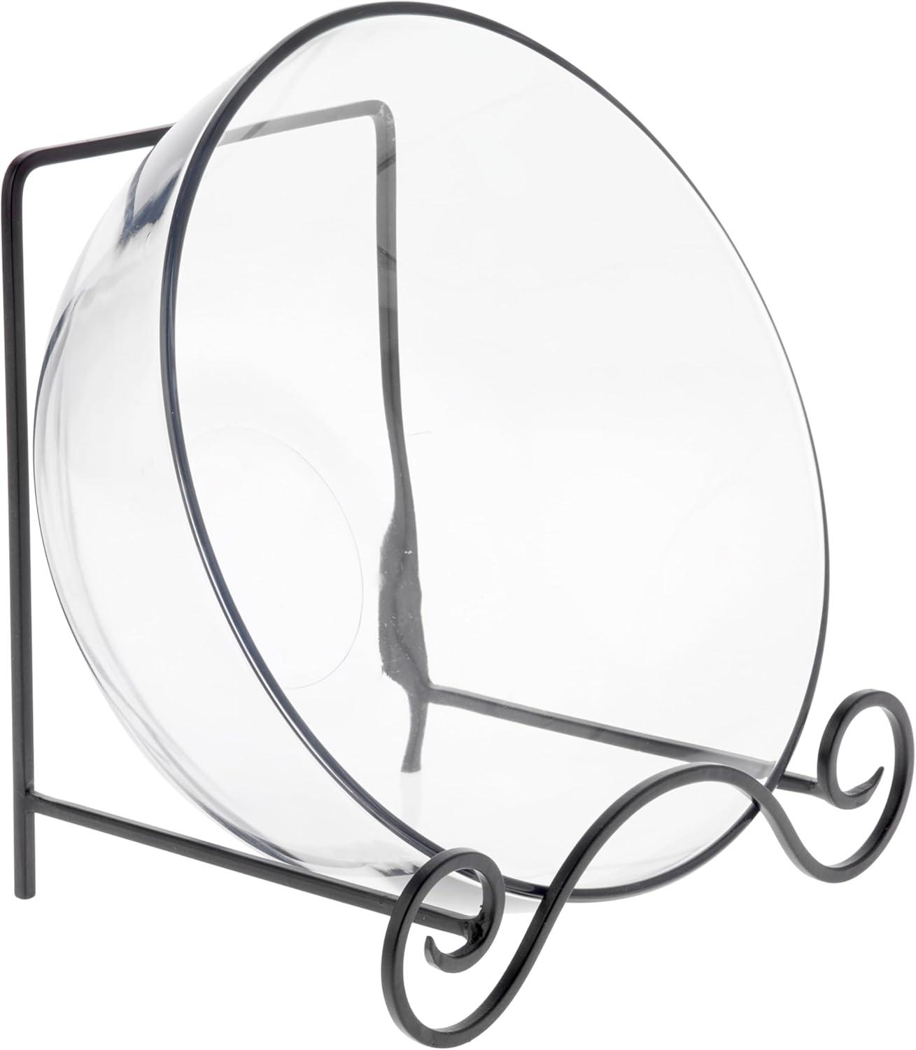 Bard's Wrought Iron Bowl or Deep Platter Stand, 9.375" H x 10.25" W x 7.625" D (For 12" - 16" Bowls or Deep Platters)