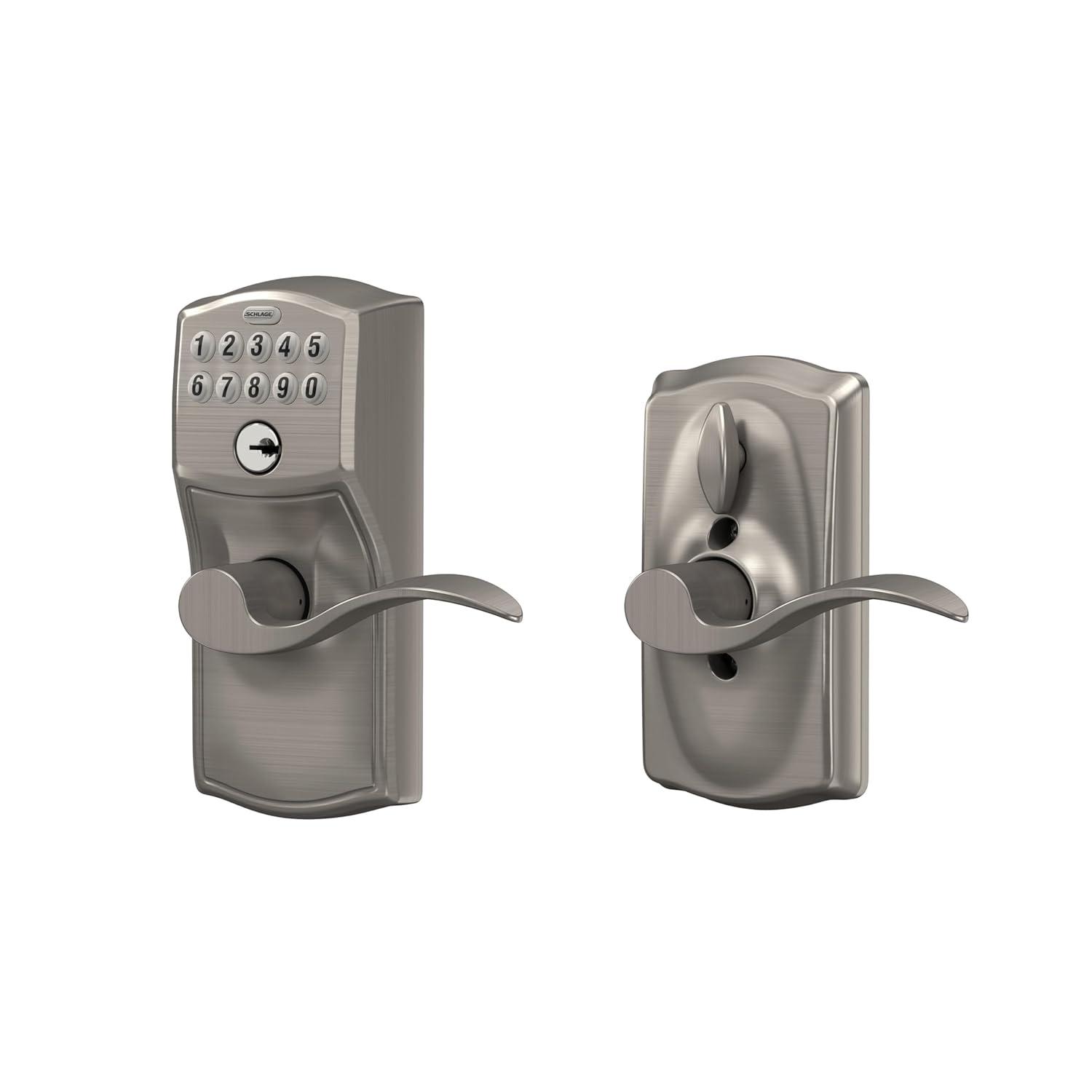 Schlage Fe595-Cam-Acc Camelot Keypad Entry - Nickel