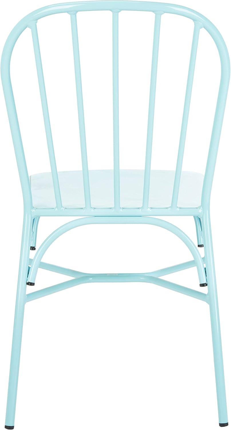 Everleigh 20'' Baby Blue Aluminum Outdoor Side Chair, Set of 2