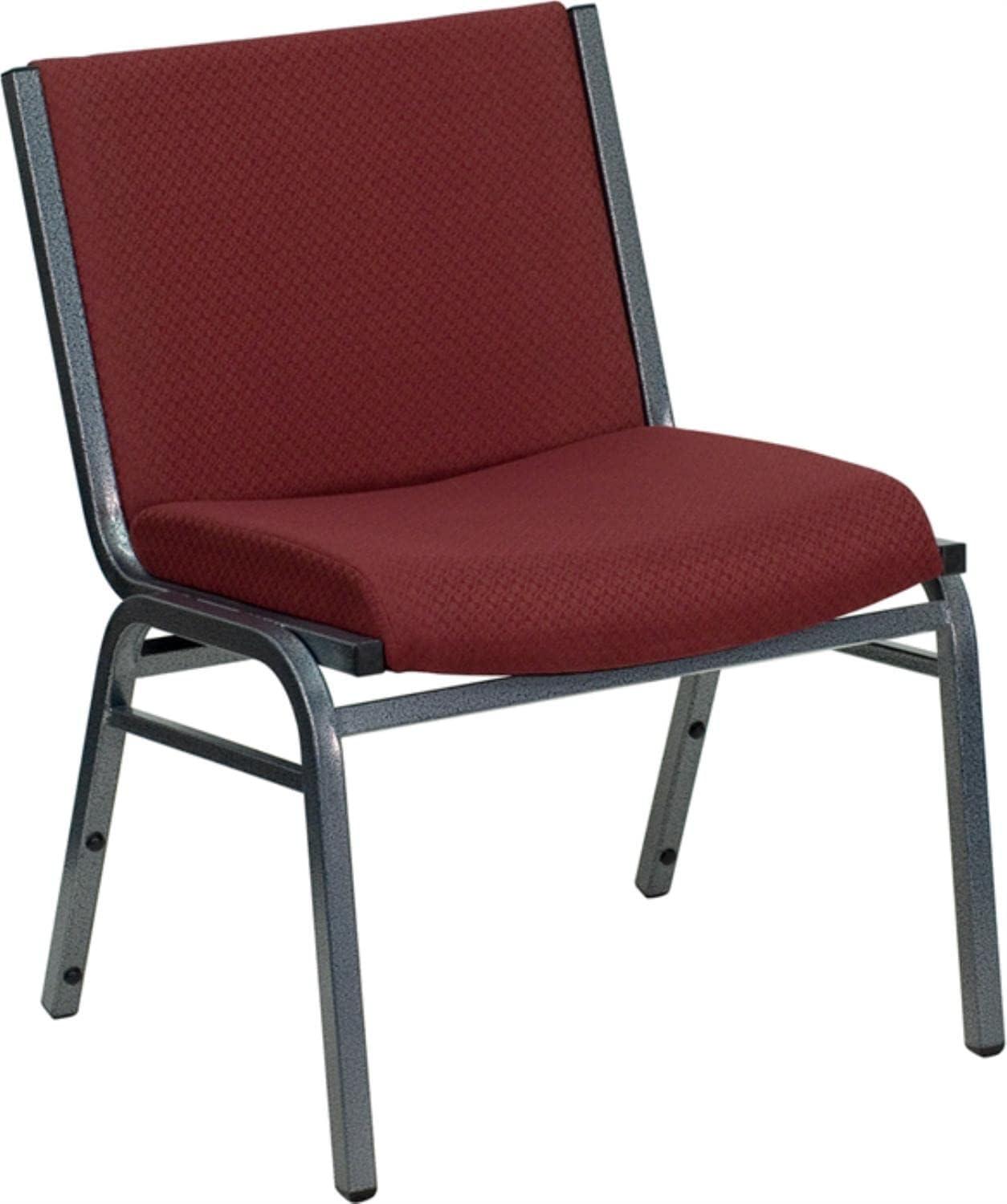 Flash Furniture HERCULES Series Big & Tall 1000 lb. Rated Burgundy Fabric Stack Chair