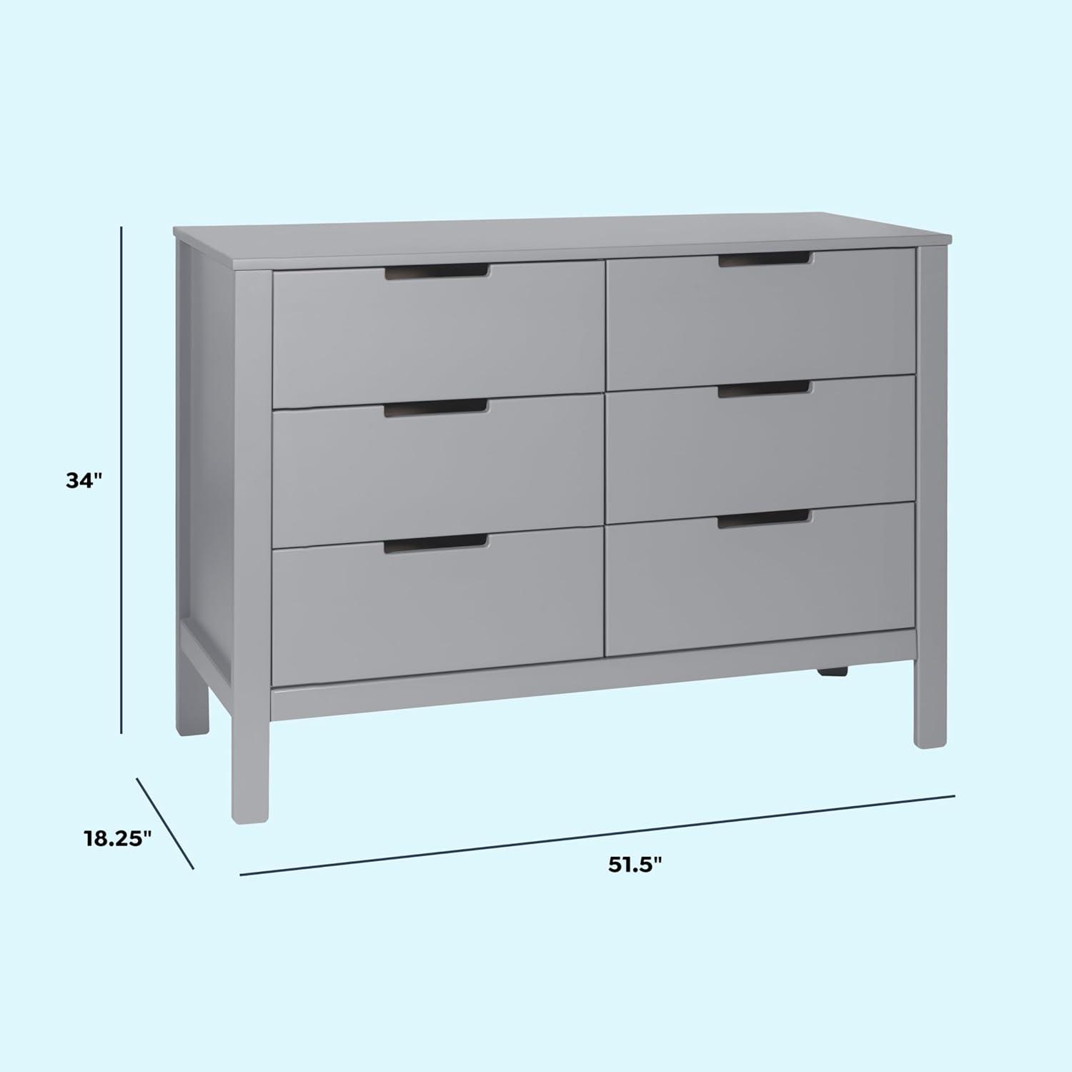 Colby 6 Drawer 51.25" W Double Dresser
