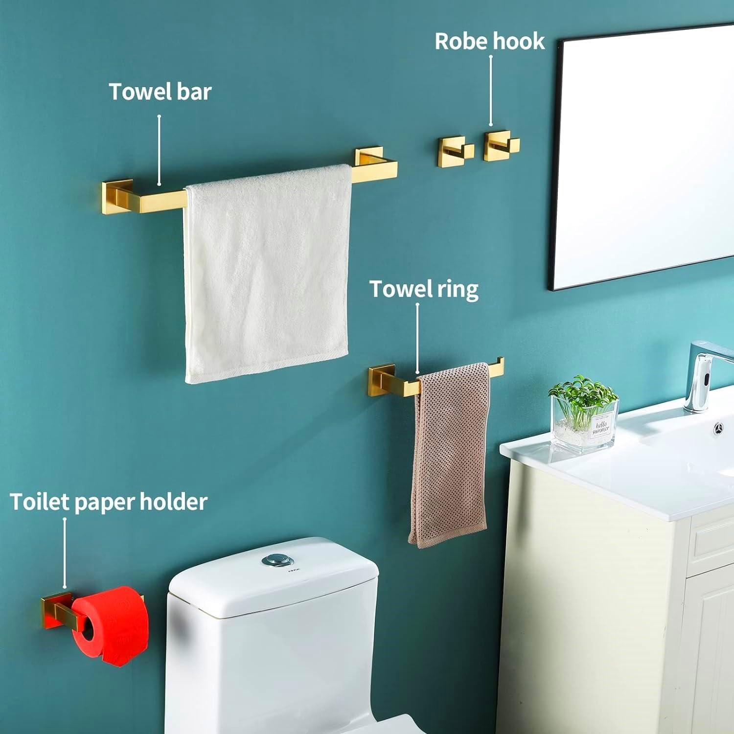 4 - Piece Bathroom Hardware Set