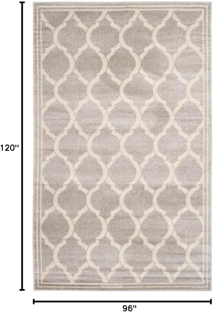 Amherst AMT415 Power Loomed Indoor Area Rug - Light Grey/Ivory - 8'x10' - Safavieh
