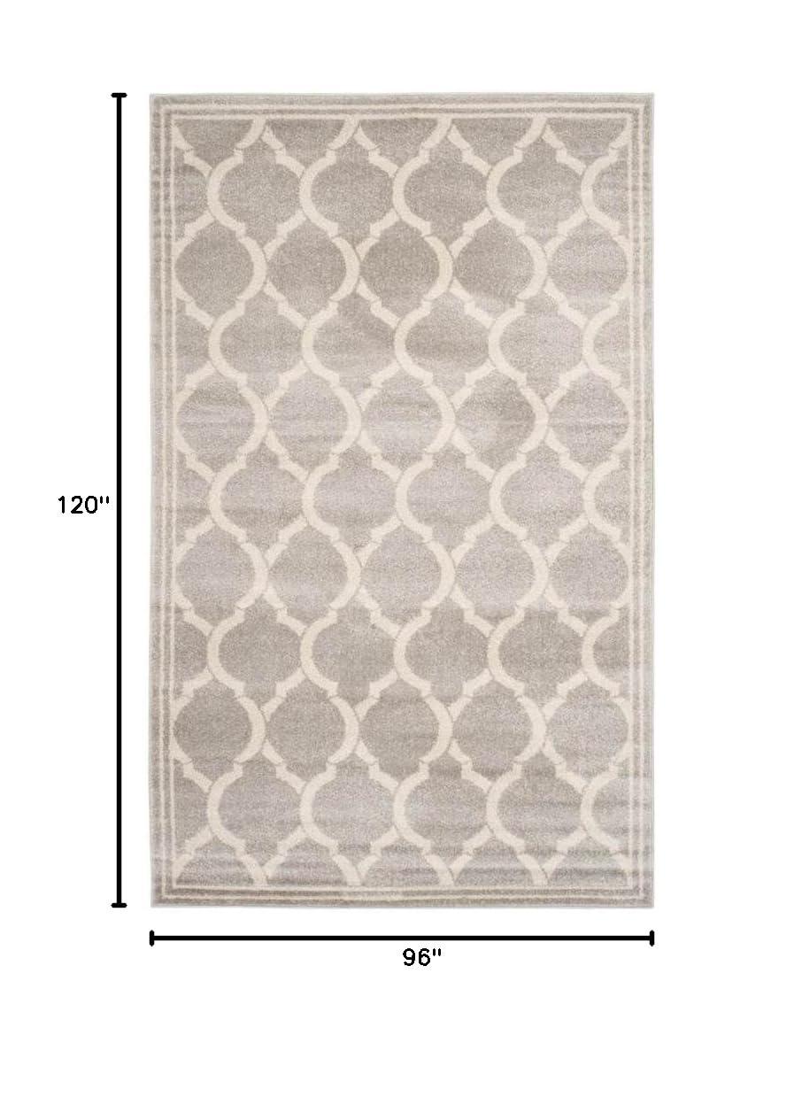 Amherst AMT415 Power Loomed Indoor Area Rug - Light Grey/Ivory - 8'x10' - Safavieh