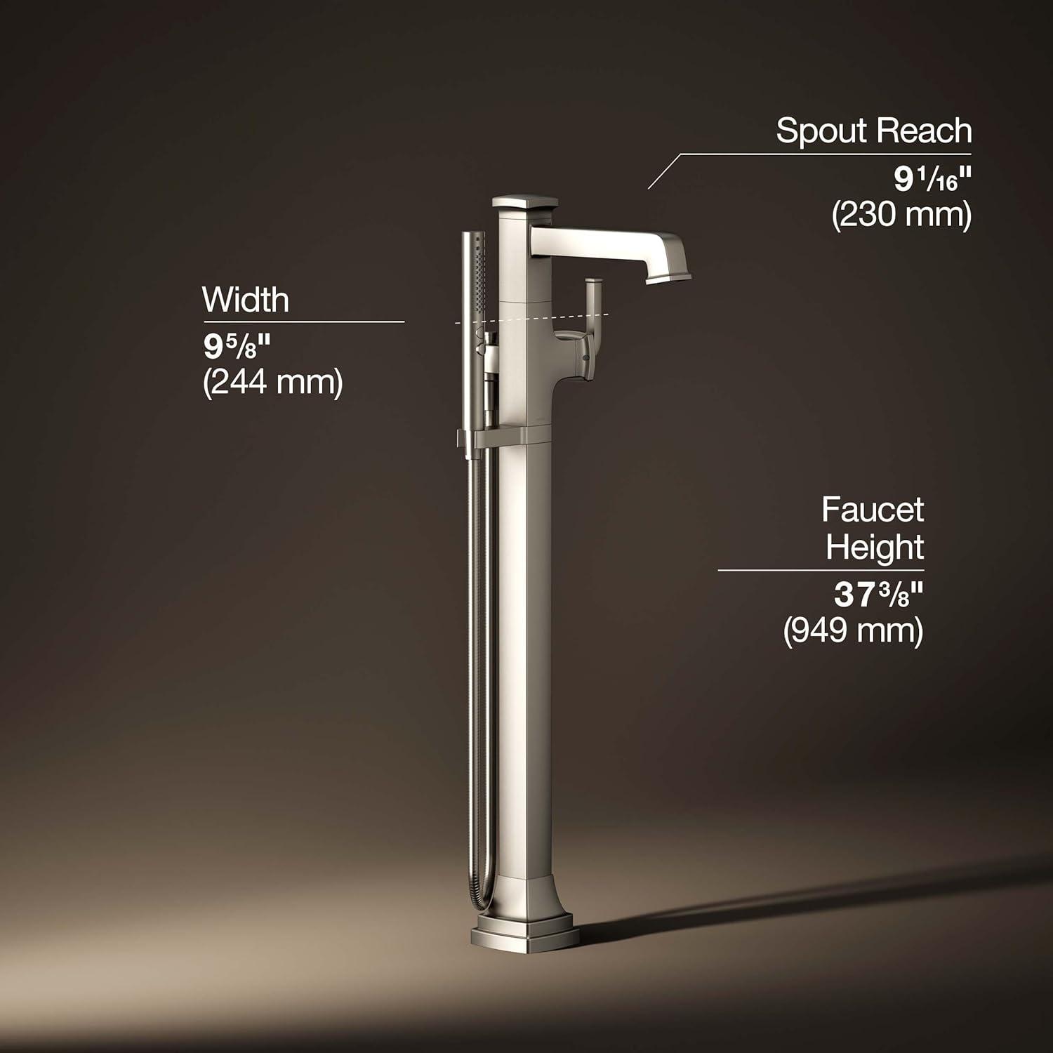 Riff Floor-Mount Bath Filler Trim