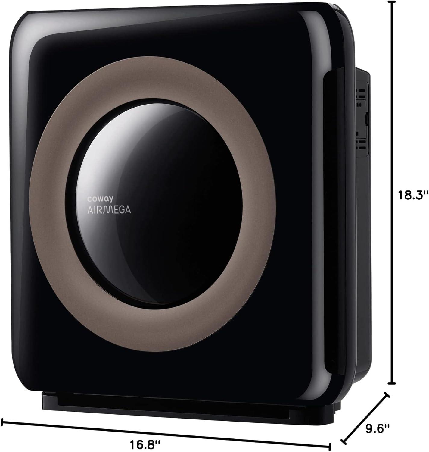 Black and Bronze Smart HEPA Air Purifier with Alexa