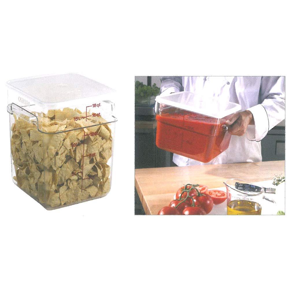 Cambro Clear 8QT Square Food Container 8SFSCW135