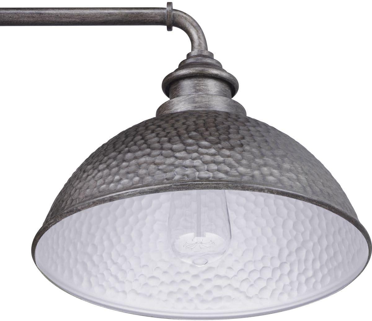 Progress Lighting Englewood 1-Light Medium Wall Lantern, Antique Pewter, Metallic Copper Shade