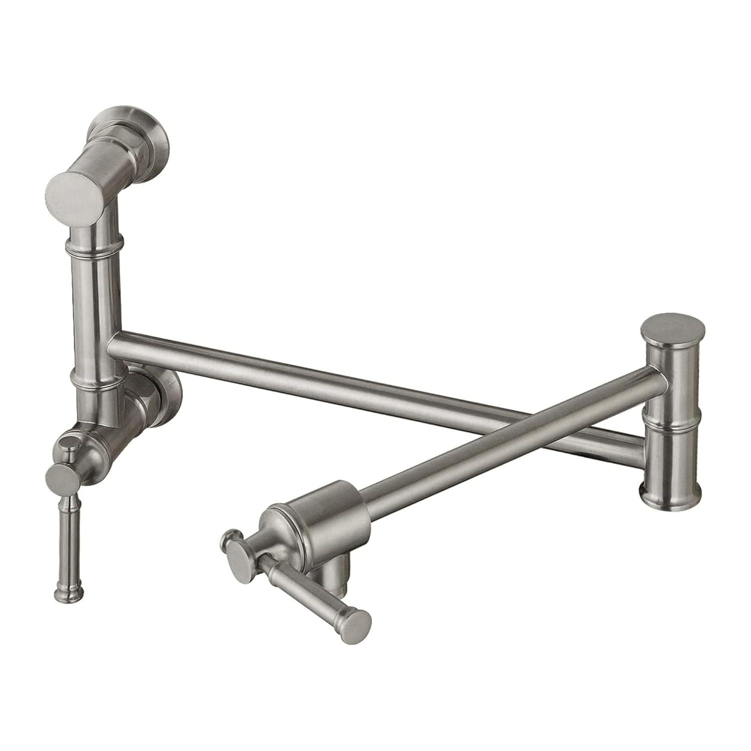 OAKLAND Wall Mounted Brass Two Handles Pot Filler Faucet MKSPF312BN