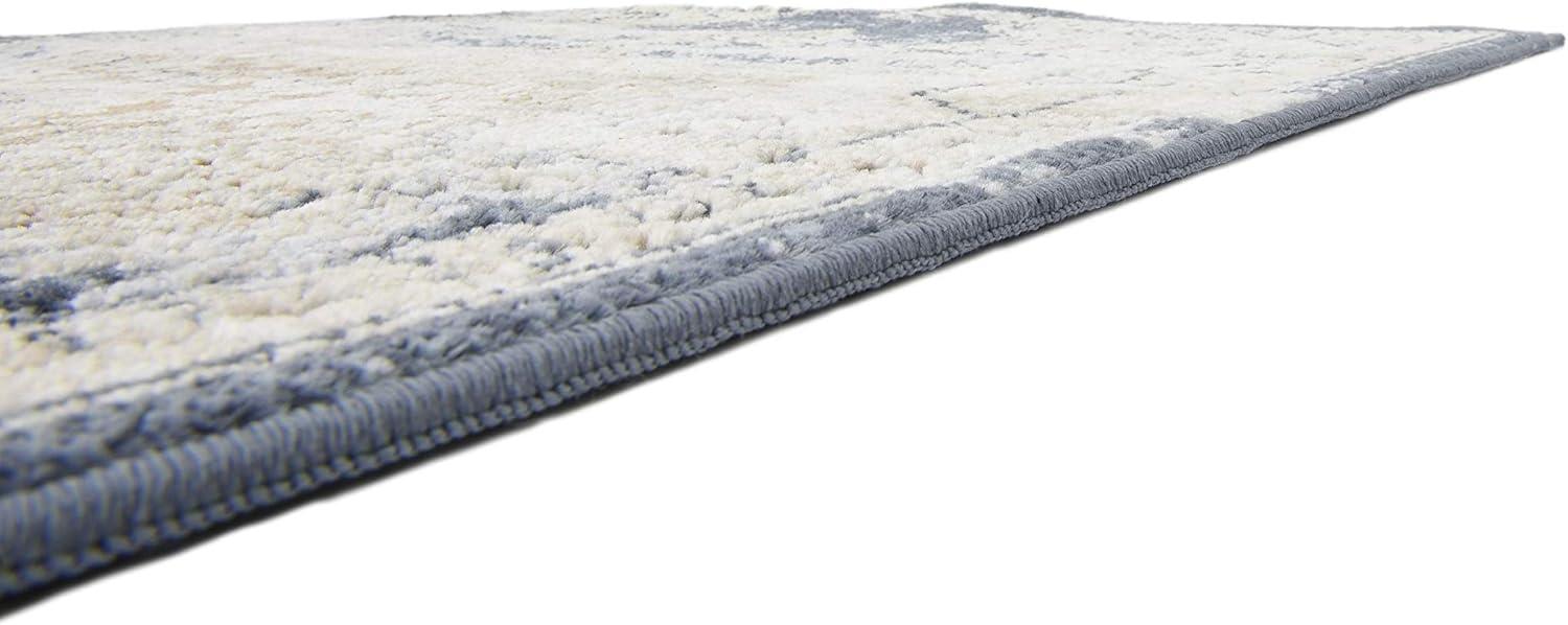 Unique Loom Chateau Collection Area Rug - Roosevelt (6' 1" x 9' Rectangle Slate Blue/Beige)