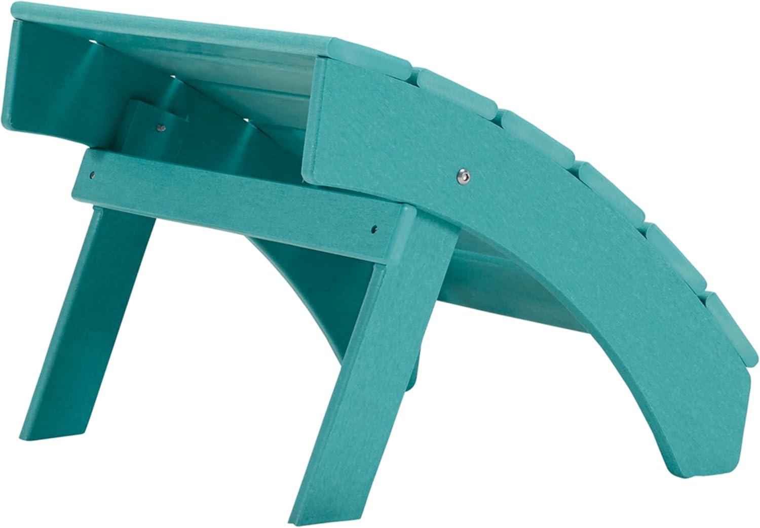 Signature Design by Ashley Sundown Treasure Outdoor Patio Ottoman, Turquoise