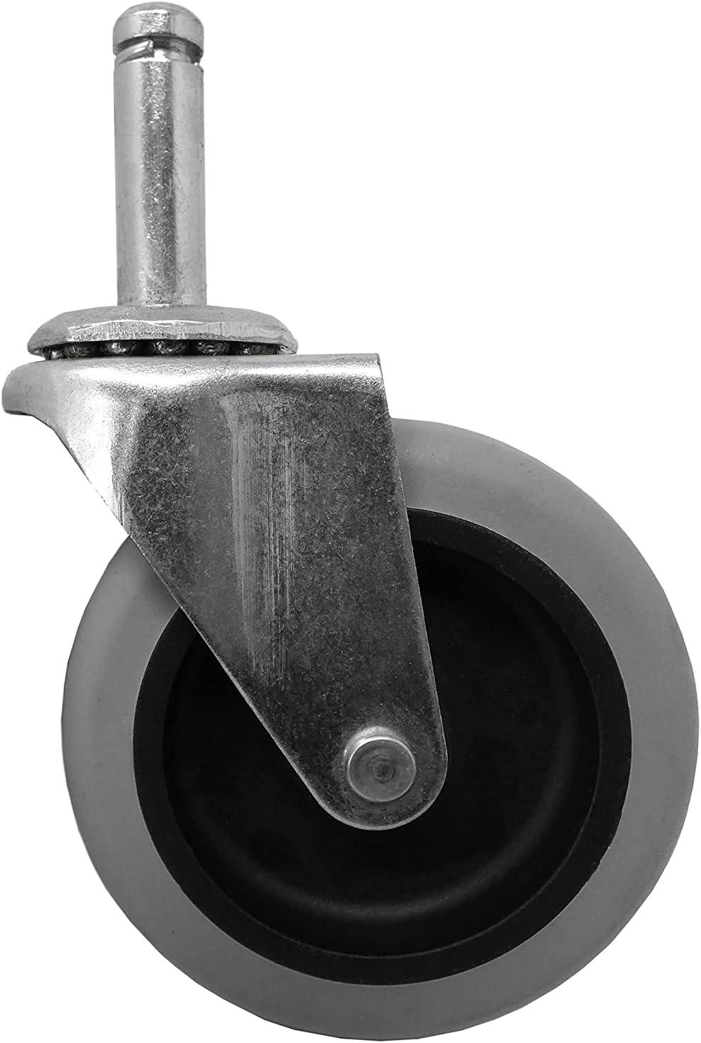 Shepherd 3-Inch Gray Thermoplastic Rubber Swivel Caster