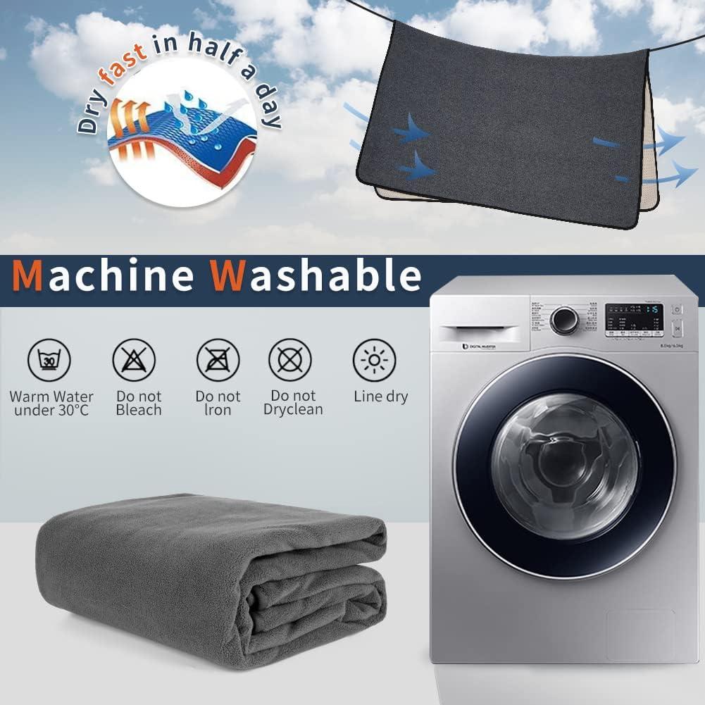 Washable Dog Pee Pad Extra Large 72"x72"/65"x48" Reusable Whelping Pads, Waterproof Dog Mat Non-Slip Puppy Potty Training Pad Playpen Mat for Dogs, Guinea Pigs, Rabbits