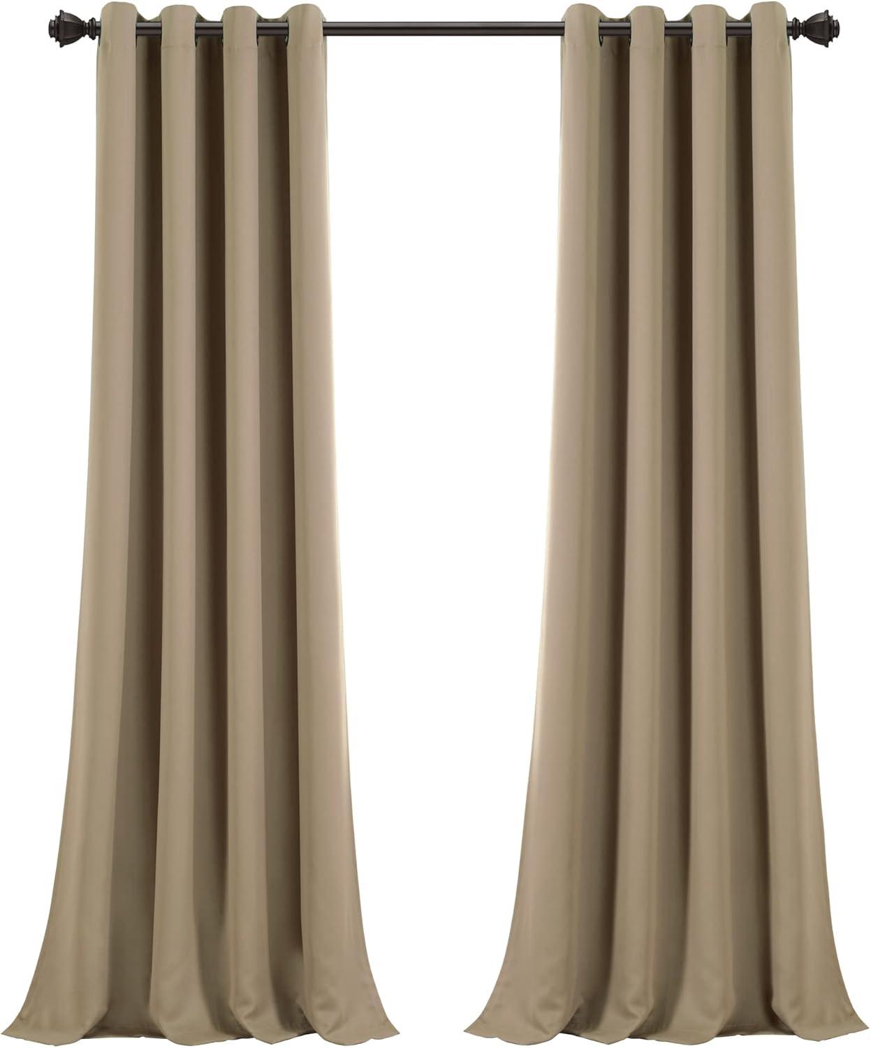 Insulated Polyester Blackout Curtain Pair