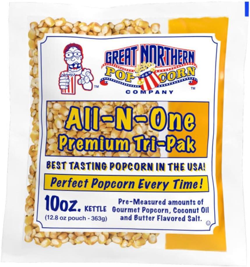 10oz All-in-One Butter Popcorn Packs for Machines, 24 Case