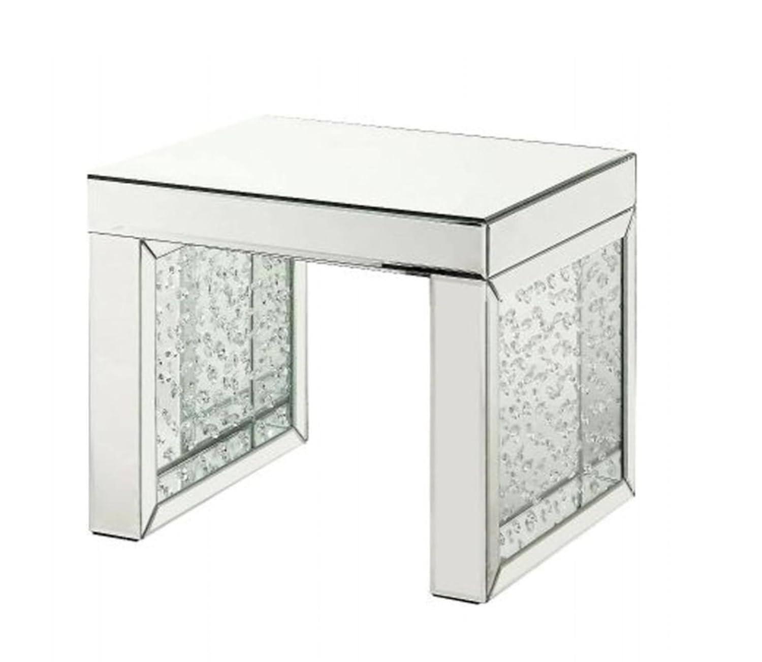 ACME Nysa Rectangular Accent Table in Mirrored