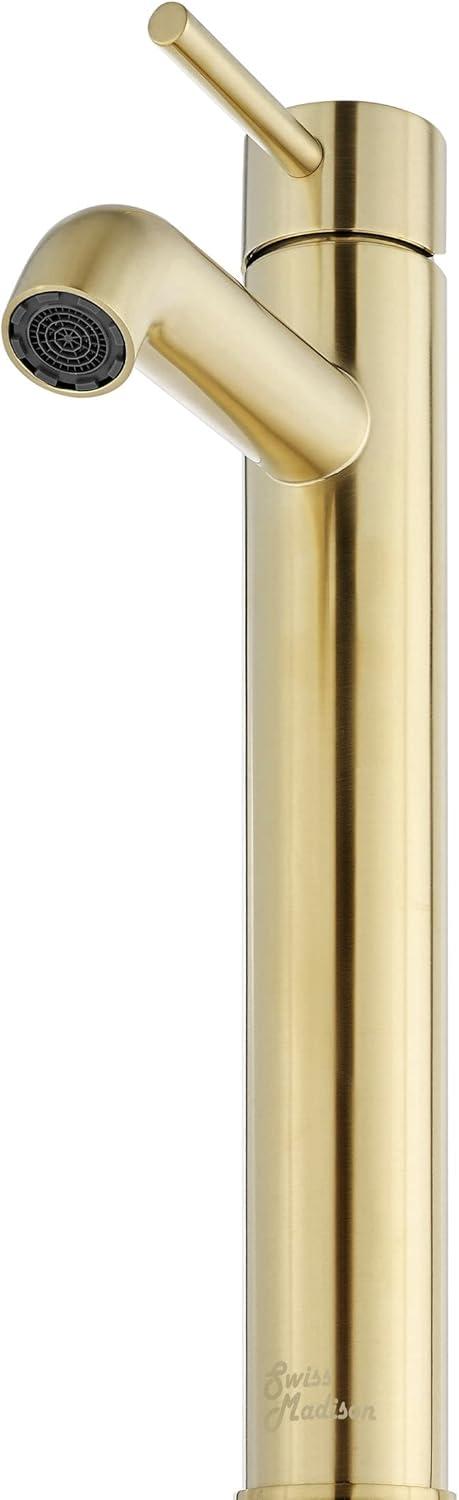 Ivy Brushed Gold Single-Handle High Arc Bathroom Faucet