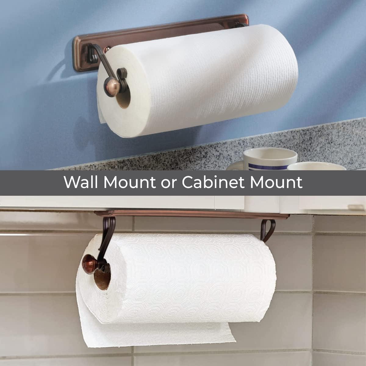 York Lyra Metal Wall / Under Cabinet Mounted Paper Towel Holder