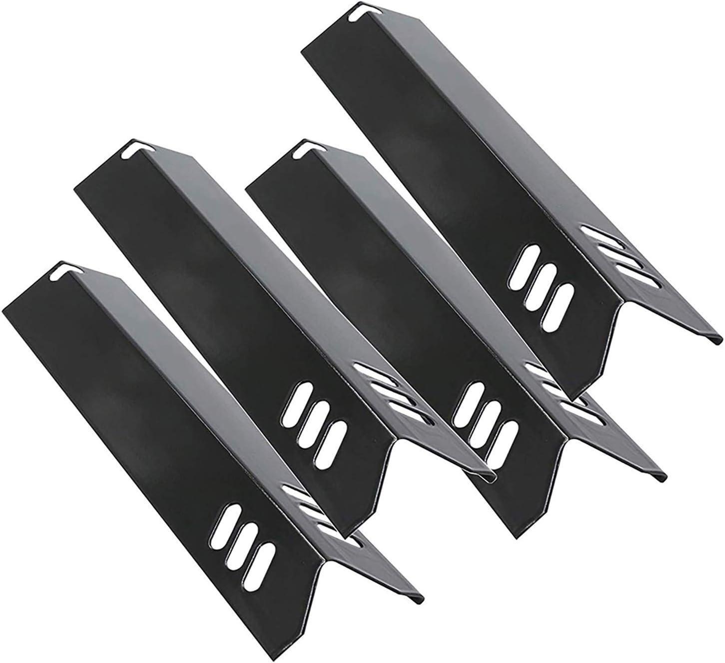 Unicook 15 Inch Grill Heat Plates for Dyna-Glo, Grill Burner Covers, Grill Parts Porcelain Heat Shields for Backyard, 4 Pack
