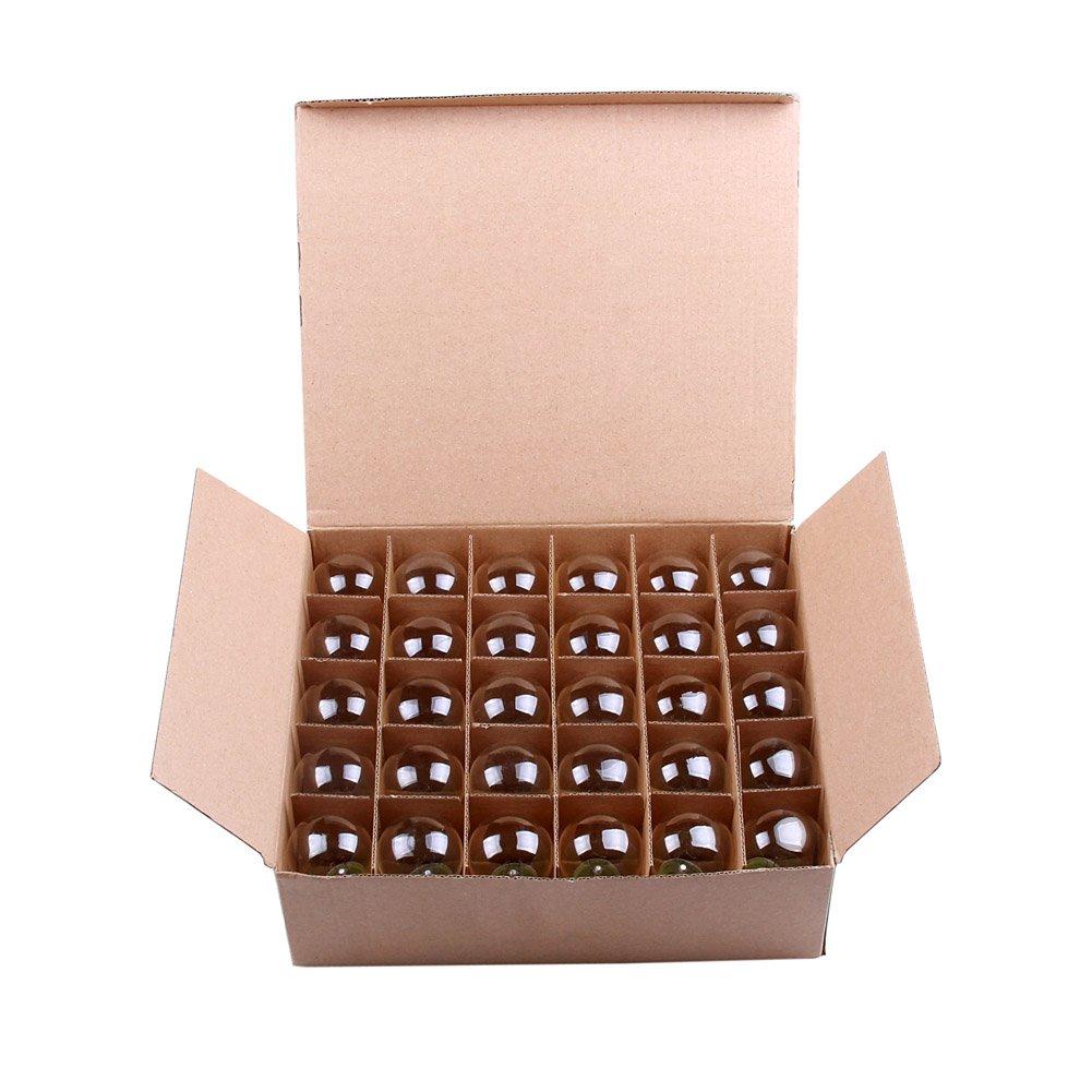 30 Pack S14 Outdoor String Light Bulbs Set orange, 120V 11W Clear Outdoor Patio Vintage Light Shatterproof Bulbs