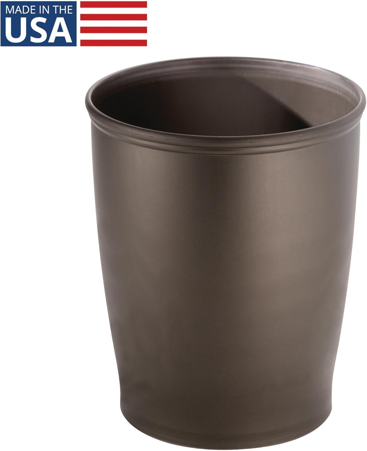 iDesign iDesign Kent Plastic Wastebasket Trash Can, 8.25" x 10"