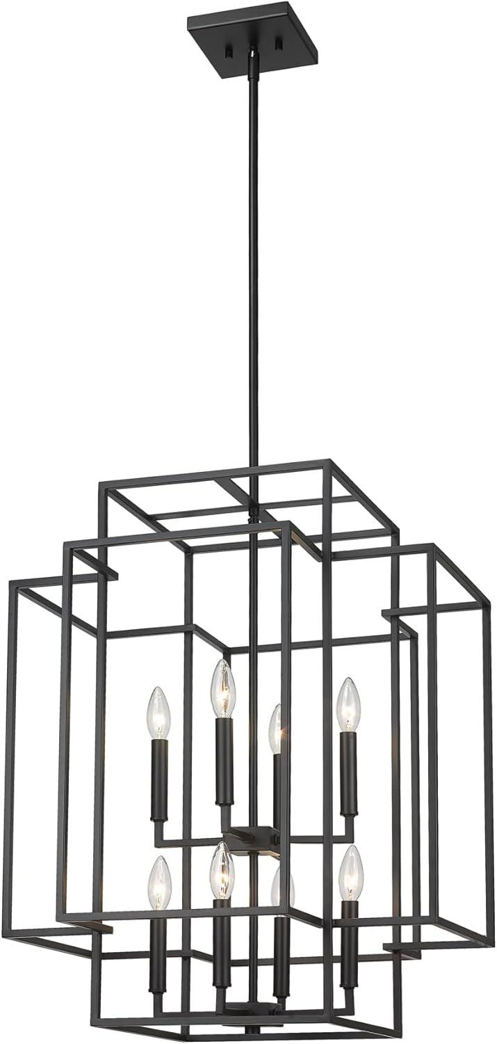 Z-Lite Titania 8 - Light Chandelier in  Matte Black